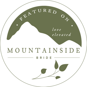 Featured on Mountainside Bride badge