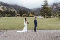 Mountaintop restaurant with a sea of clouds for destination weddings in Switzerland
