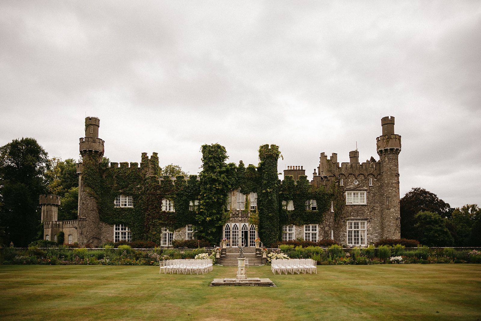 A charming castle surrounded by lush Irish greens for a small wedding in Ireland