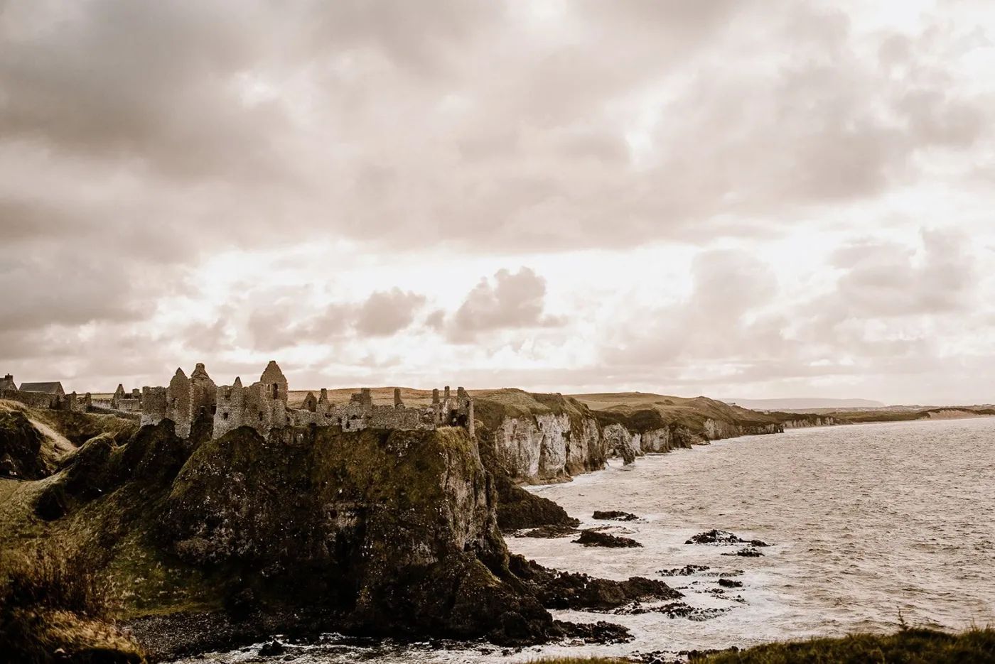 Dunluce Castle weddng venue on the North Coast of Ireland