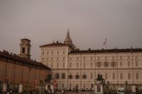 The facade of the Royal Palace of Turin where our couple had a ceremony for their elopement in Italy