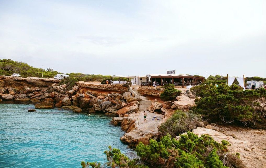 A boho restaurant atop the rocky Ibiza coast for vow renewals in Spain