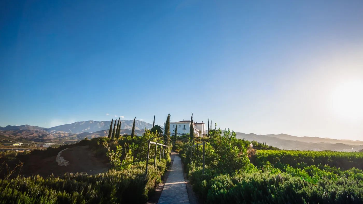 Landscape view of Costa del Sol, a populat location for a destination wedding in Spain