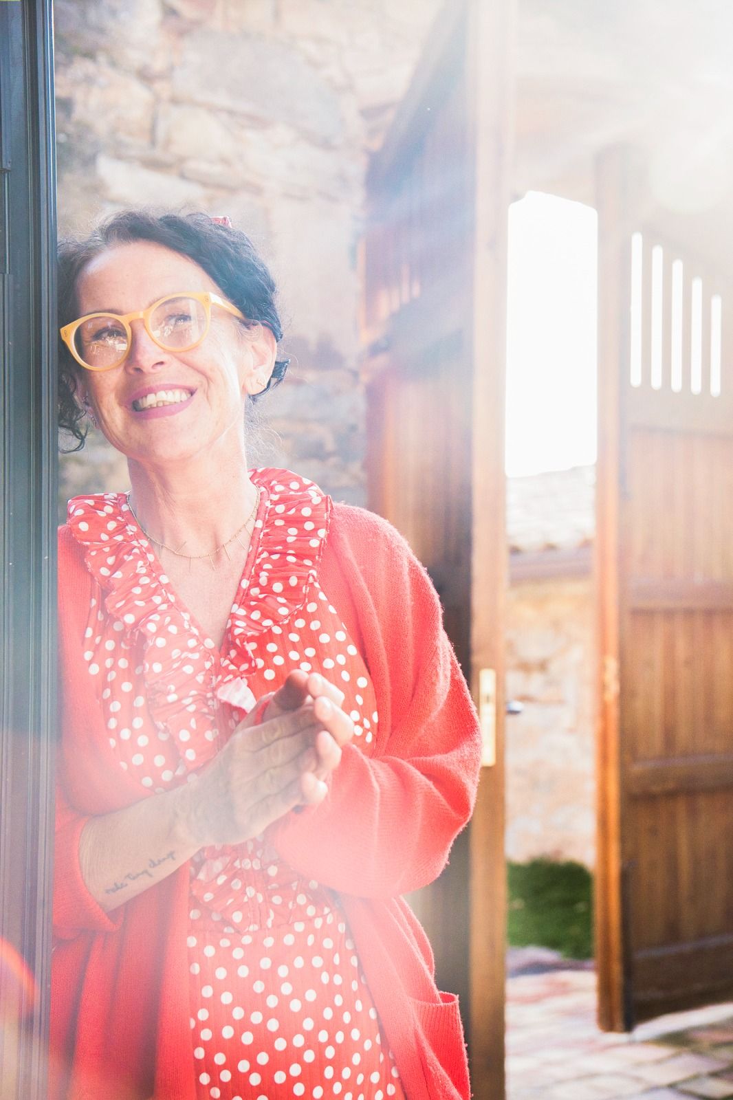 Destination wedding planner in Spain watching a wedding ceremony from the sidelines