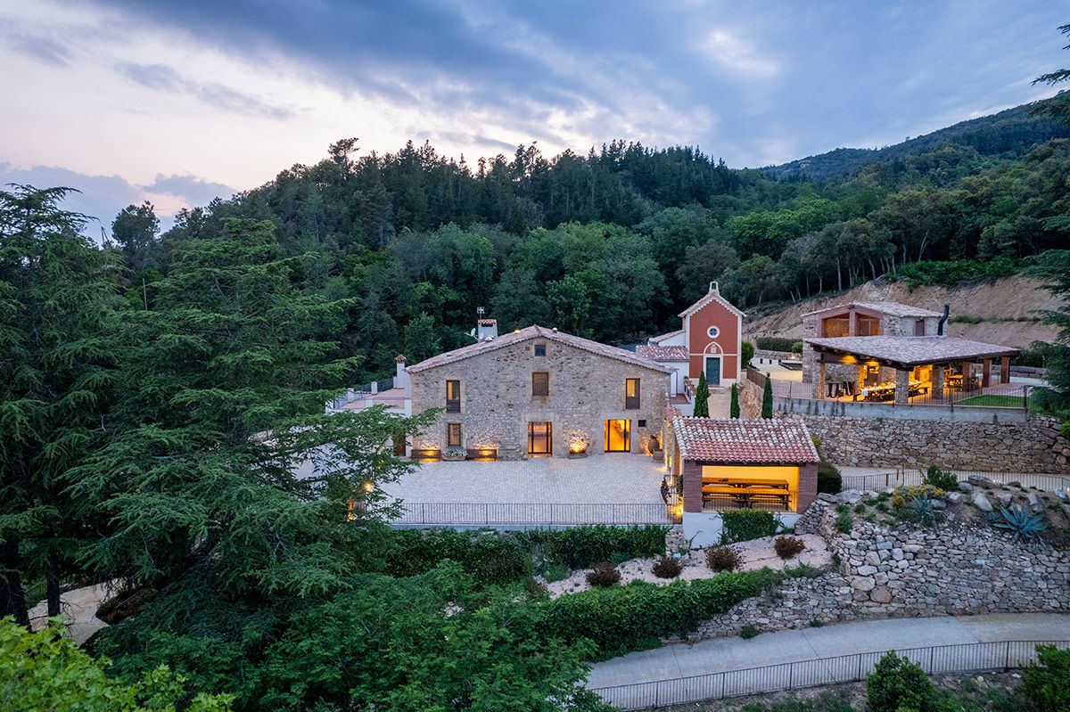 Country house in Girona for destination weddings in Spain, surrounded by mountains and forests