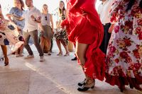 Spanish dance at a wedding