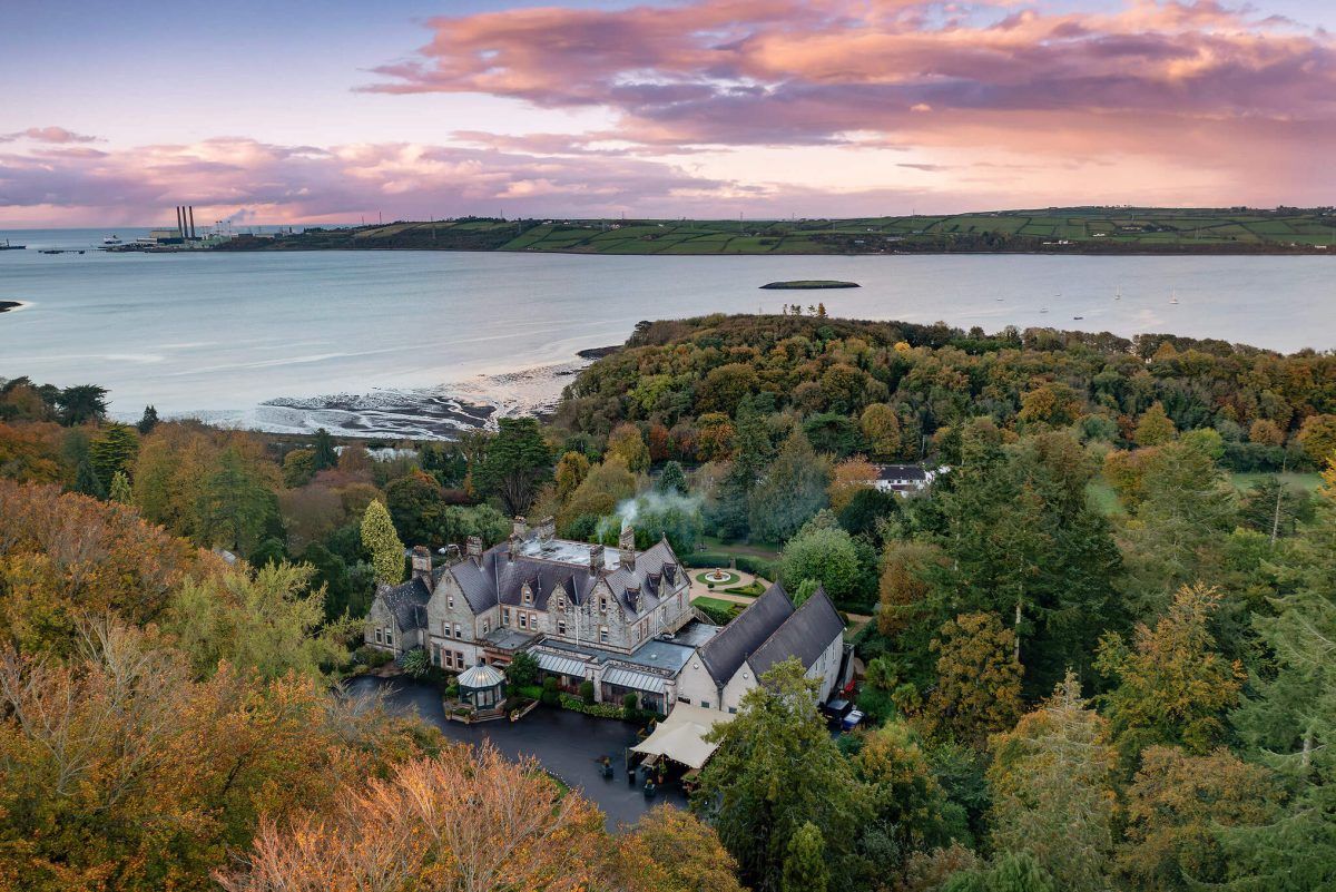 A large country estate for small weddings in Ireland surrounded by woodlands near the Irish Sea