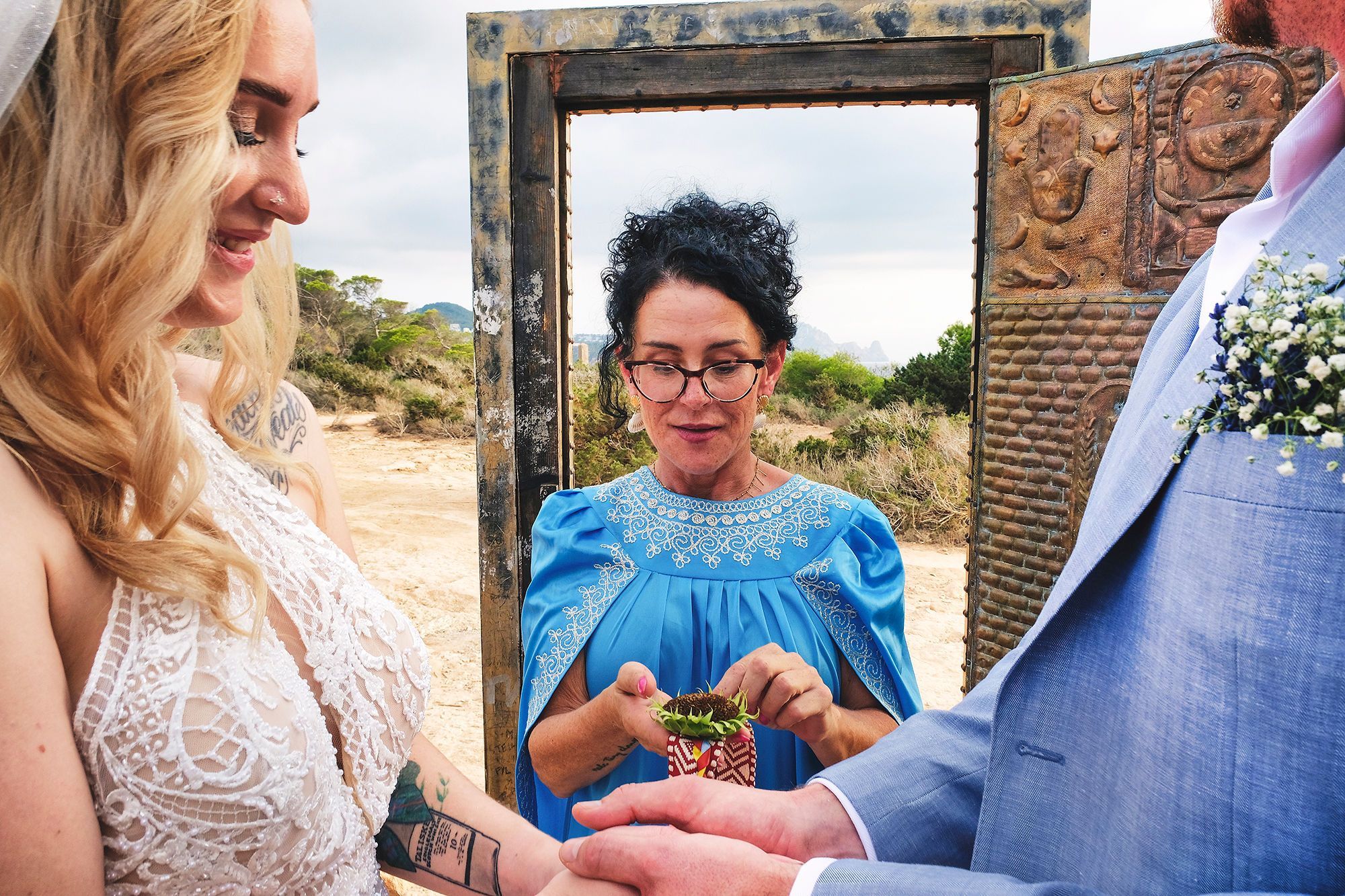 Symbolic wedding ceremony in Ibiza