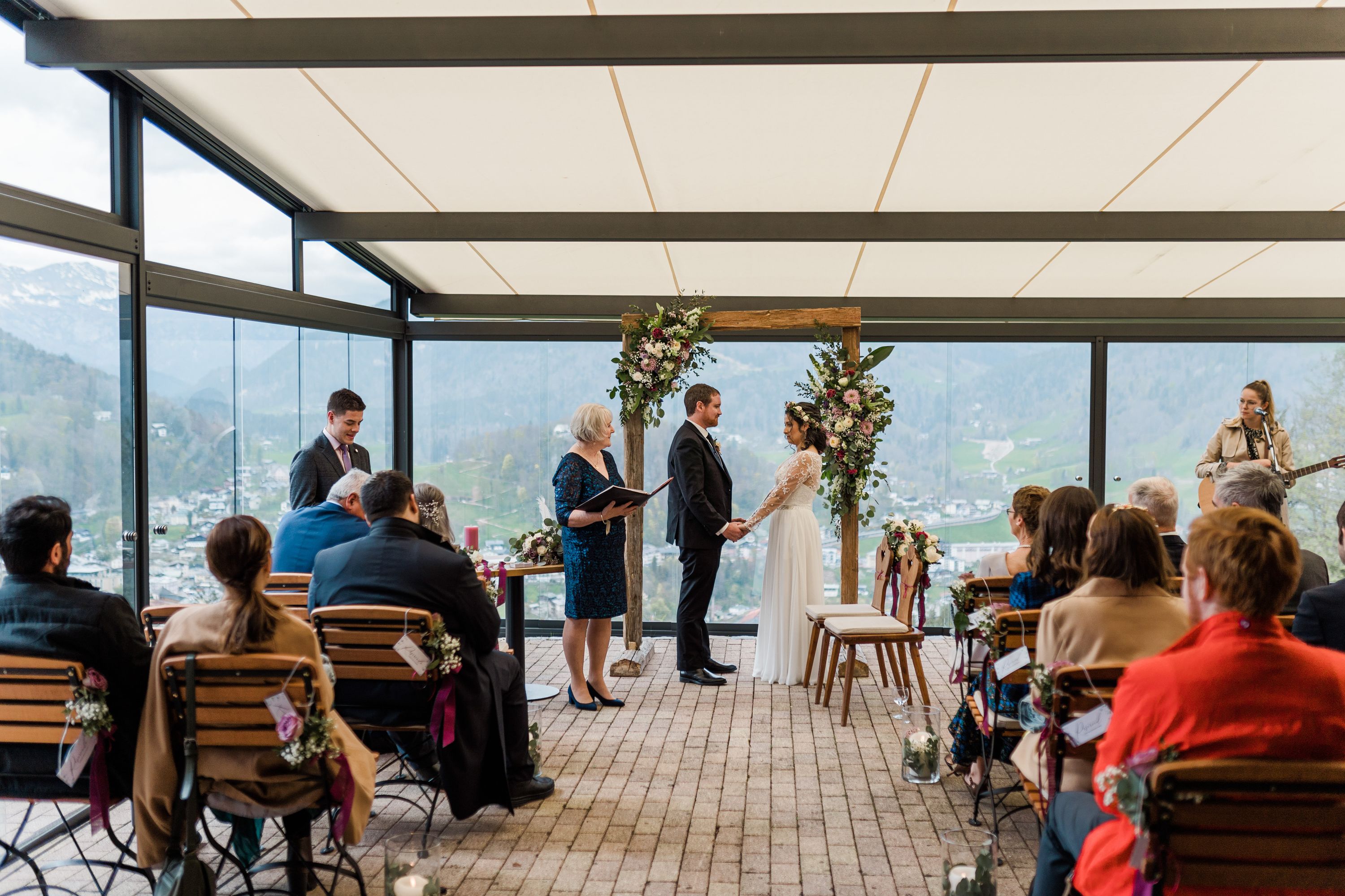 mountaintop wedding location in Germany with a view